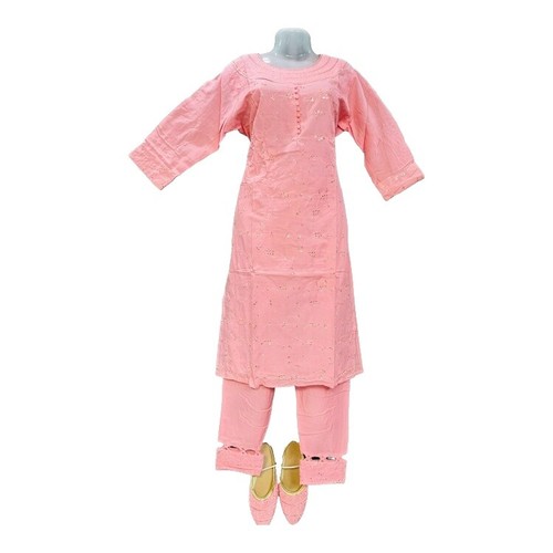 AnjuShree Women's Indian Kurti - Rayon Straight Cut Calf-Length Kurta With 3/4 Sleeves (Casual & Festive Wear)