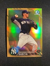 2016 Bowman Chrome Wilkerman Garcia /50 Gold Refractor Yankees