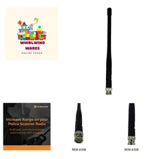 Antenna for Police Scanner Radios | Remtronix | BNC End Type | 700~900 MHz UH...