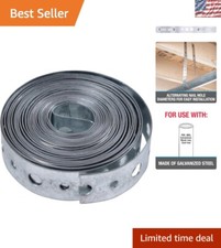 Versatile 10-Foot Galvanized Hanger Strap - Ideal for Pipe Support in Any Space