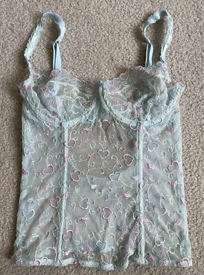 Beautiful Moschino Lace Bra Top Bustier Size 32/S New
