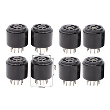 8pcs 9PIN Tube Socket Testing Saver for 12AX7 ECC83 5670 6DJ8 12AU7 DIY HiFi