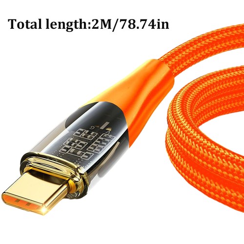 1/3Pcs 6Ft 120W 6A USB to Type-C Cable Fast Charger Charging Data Sync Cord - Photo 9 sur 17