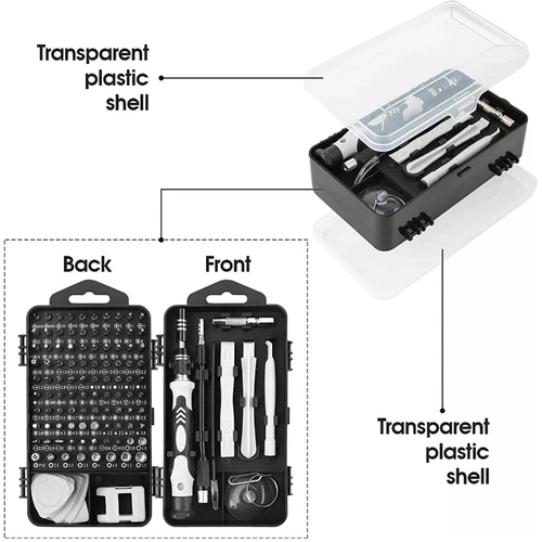 115 in 1 Magnetic Precision Repair Screwdriver Set PC Phone Electronics Tool Kit - Picture 12 of 24