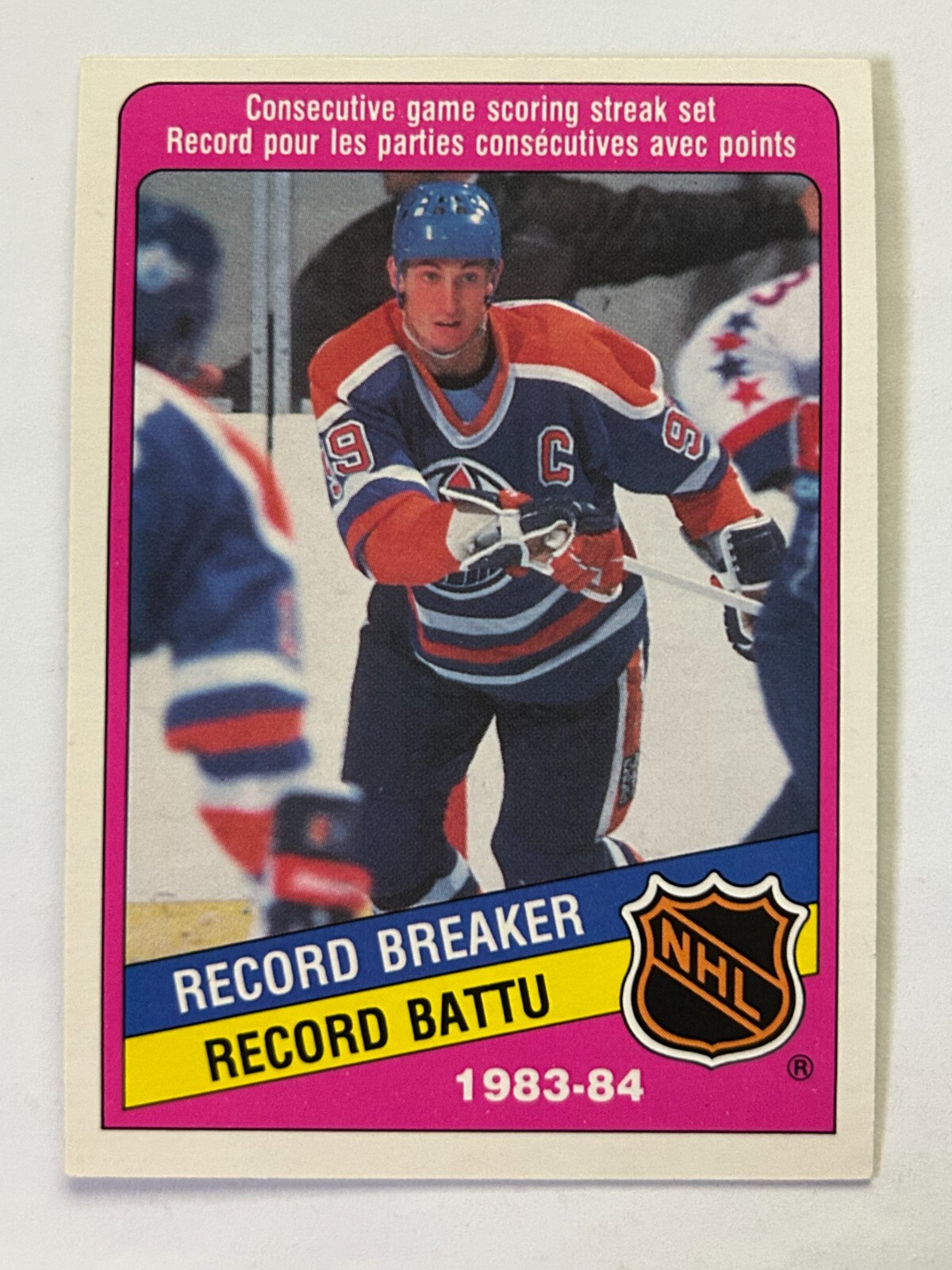1984-85 O-Pee-Chee Record Breaker Wayne Gretzky #388 Edmonton Oilers EX-NM
