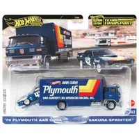 1:64 Hot Wheels Team Transport '70 Plymouth Aar Cuda + Sakura Sprinter - #63