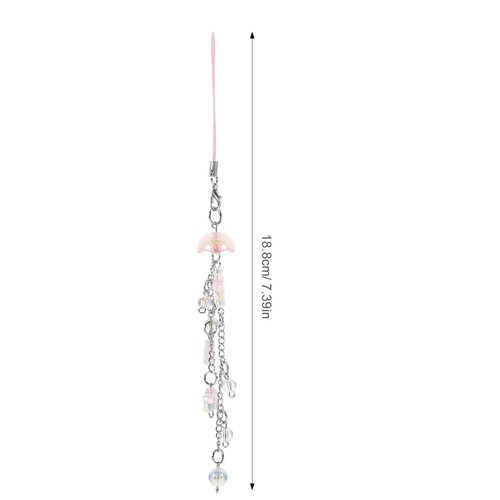 Jellyfish Tassel Mobile Chain Phone Strap Charm Universal Cell Lanyard - Zdjęcie 8 z 12