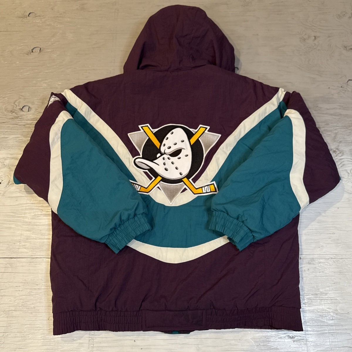 Vintage 90s NHL Apex Anaheim Mighty Ducks Full Zip Hooded Vintage 90s NHL Apex Anaheim Mighty Ducks Full Zip Hooded
