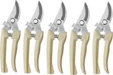 5Pcs Garden Flower Shears Pruning Shears 6.9 Inches Scissors Heavy Duty Plant Sc