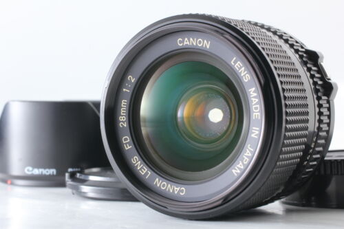 [Exc+5 w/ Hood] Canon New FD NFD 28mm f2 MF Wide Angle Lens From JAPAN - Picture 1 of 12