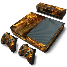 Xbox One Skin Design Foils Sticker Screen Protector Set - Dragon 2 Motif