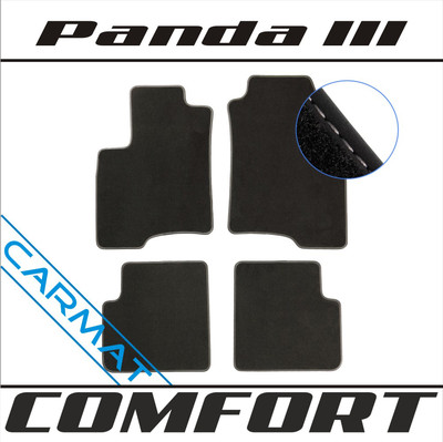 Fussmatten für Fiat Panda III Bj. 2012- Fußmatten Autoteppiche COMFORT