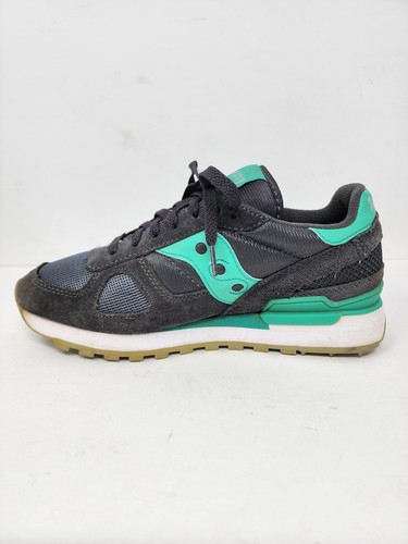 Saucony Shadow Womens 9 Charcoal Gray Seafoam Green Running Shoes S1108-587 - Picture 11 of 15