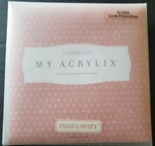 CTMH Love Flourishes Acrylix Clear Cling Stamps Close to my Heart Parenthesis