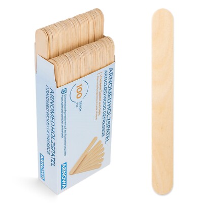 100 - 2000x Eisstiele Holz Holzstäbchen Basteln Holzstäbe Holzstiele Spatel Holz