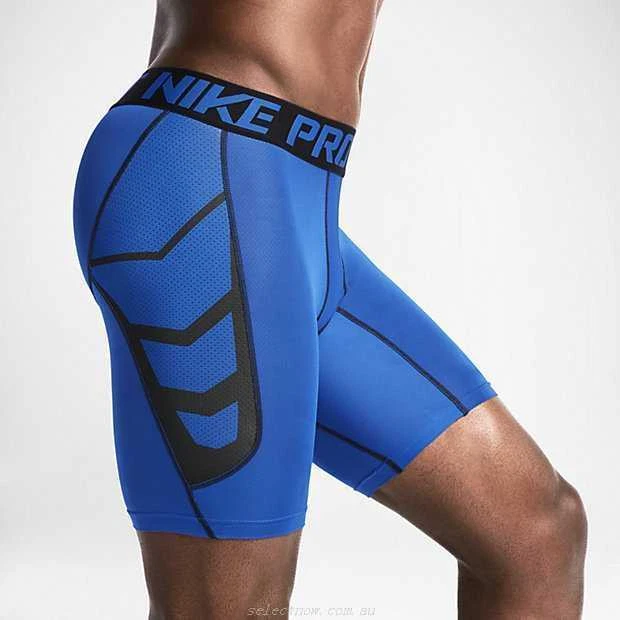 New Nike Pro Combat Hypercool Men's Shorts Size M Blue