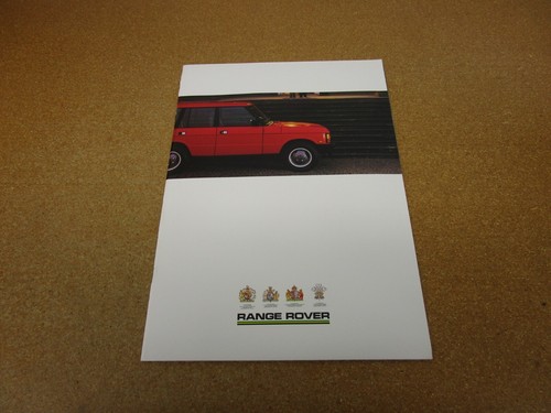 1988 Range Rover sales brochure 24 pg literature ORIGINAL Land Rover