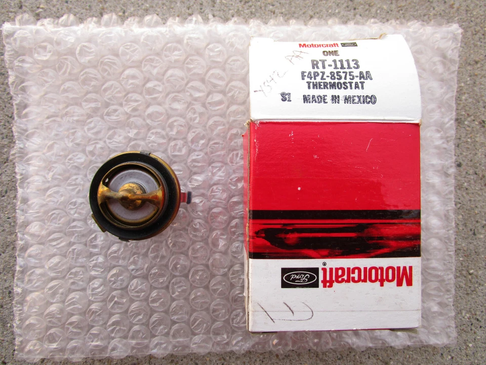FORD F4PZ-8575-AA F4PZ8575AA MOTORCRAFT RT1113 ENGINE COOLANT THERMOSTAT OEM NEW - Image 3 of 4