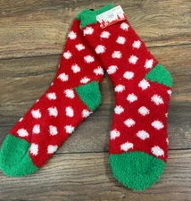 Living Smart Super Comfy Holiday Socks Brand New with Tags One Size Fits Most 