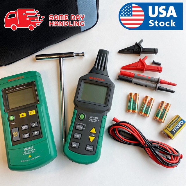 Wire Cable Metal Pipe Locator AC DC Detector Tester MS 6818 for sale ...