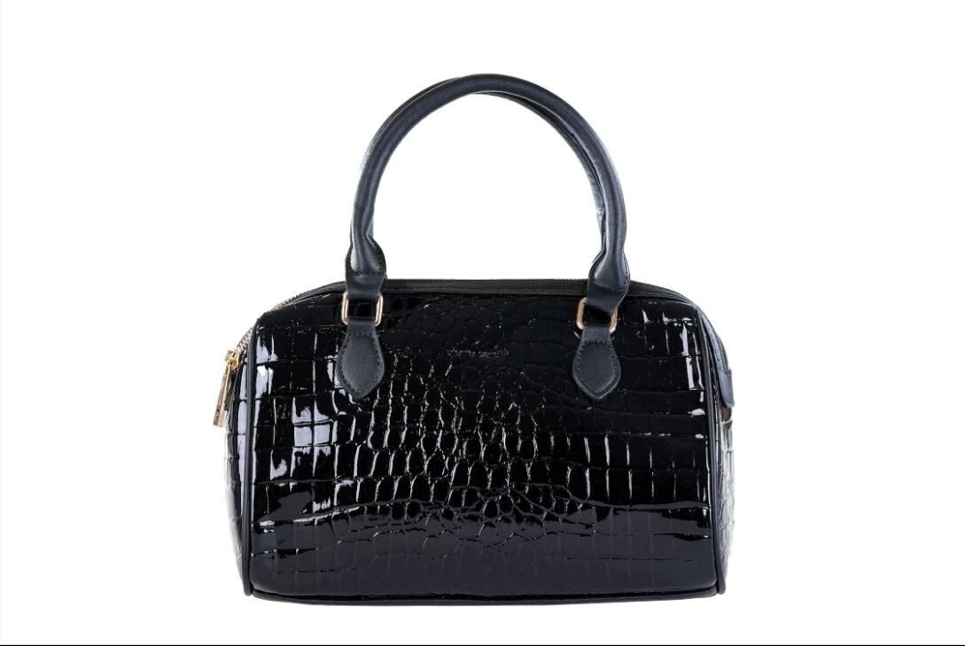 Ecopelle Borsa Bauletto Morbido Nero Donna Pierre Cardin