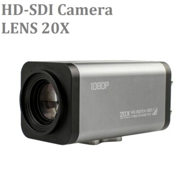 CCTV SONY Sensor 1080P 2.0MP HD SDI Auto 20X Zoom Focus Lens BOX SDI Camera