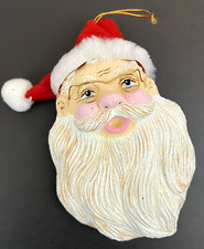 Vintage Santa Claus Head Rare Hanging Paper Mache Wire Glasses Philippines