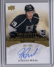 2015-16 JORDAN WEAL UPPER DECK EXQUISITE ROOKIE SIGNATURES 141/399