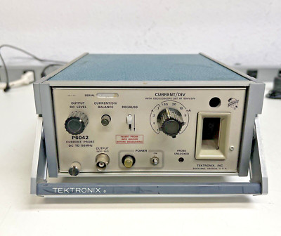 Tektronix P6042 Current Probe DC To 50MHz Vintage Powers on , For Parts 