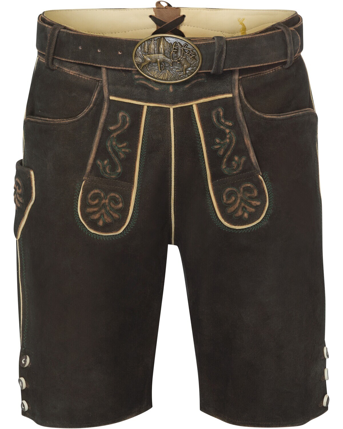 Almsach Lederhose Trachtenhosen Kurze Hose Herren Oberstoff: 100% Leder NEU