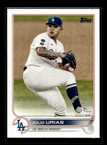 2022 Topps Series 1 #299 Julio Urias (NM+)(BAS) - 第 1/2 張圖片