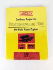 NEW LABELON XTR 650 Overhead Projection Transparency Film 100 Sheets SEALED NOS
