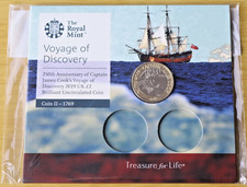 Voyage of Discovery Captain James Cook 250th Anniversary 2019 UK BU £2 Coin Pack