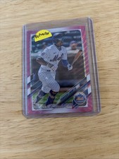 2021 Topps Chrome Update Francisco Lindor USC1 Pink Wave Refractor