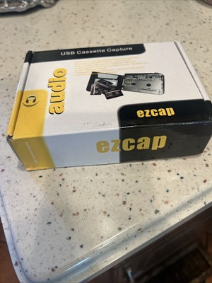 EZCap USB Cassette Capture Converter Audio Player Silver Complete Set New w box