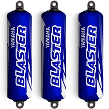 Blue & White Shock Covers for Yamaha Blaster ...
