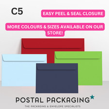 C5/A5 (162x229mm) Coloured Envelopes Crafts Greeting Cards & Party Invitations