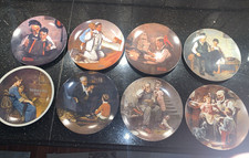 Norman Rockwell Knowles 8 different plates from 1984-1988