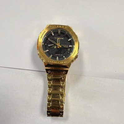 Casio G-SHOCK GMB2100GD-9A Full Metal Gold Tough Solar Bluetooth Black Dial