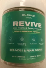 Balmbare Revive Sea Moss & Pearl Powder Gummies
