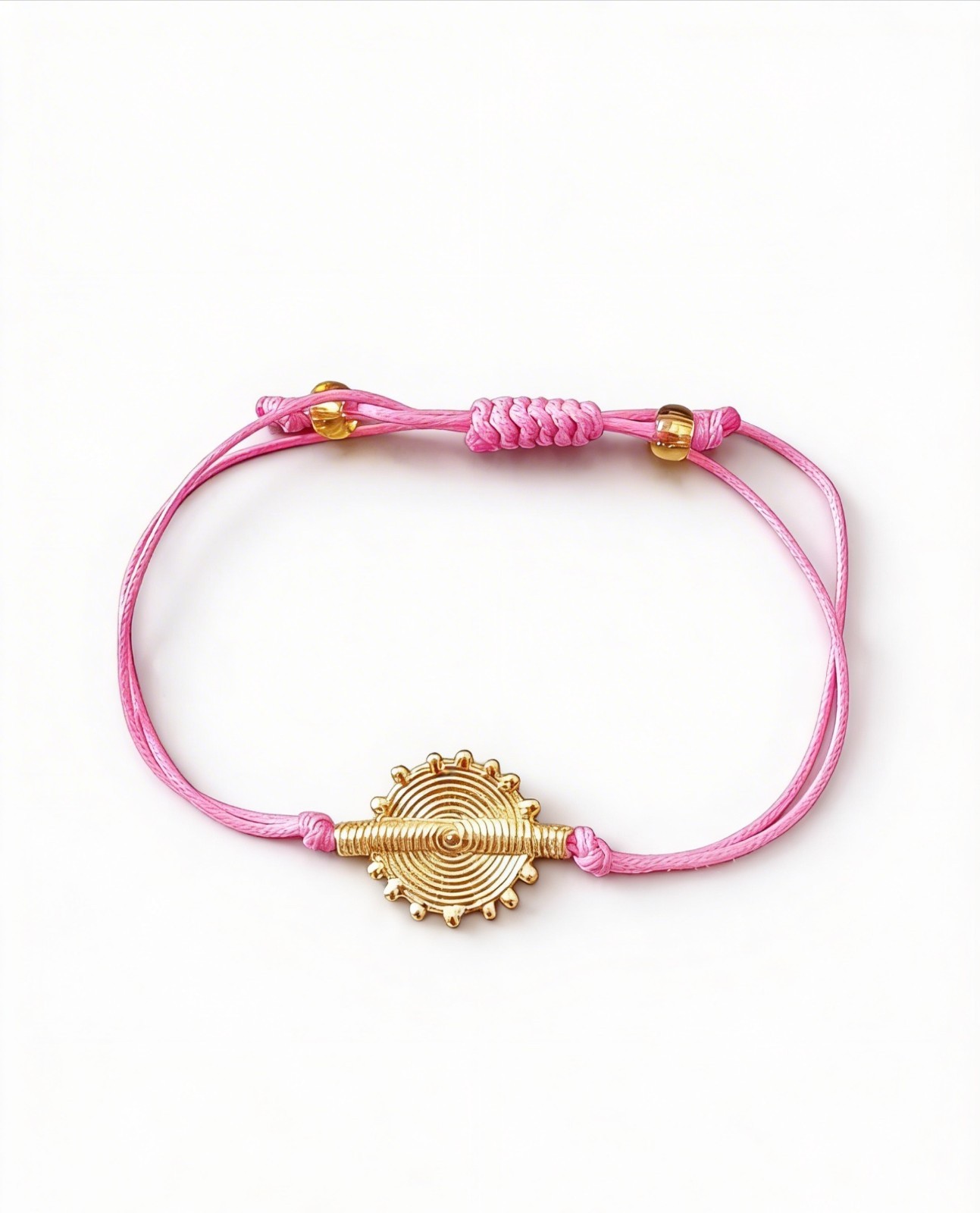 Parure Poids Baoulé rose bonbon en bronze ciselé main, l'excellence de l'artisanat d'art