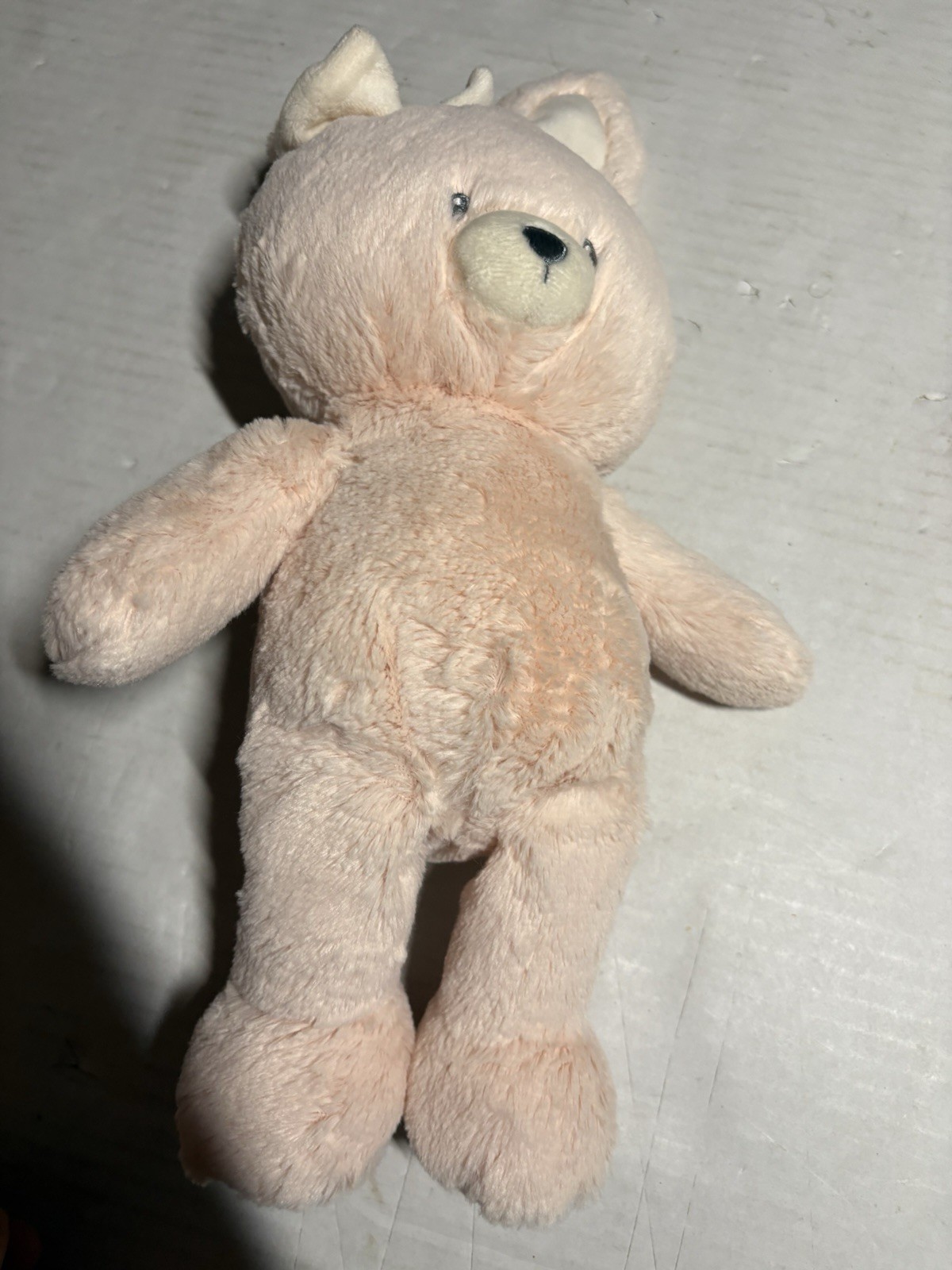 14" Baby Gund Pink Rosie Bunny Bow Soft Plush Stuffed Animal