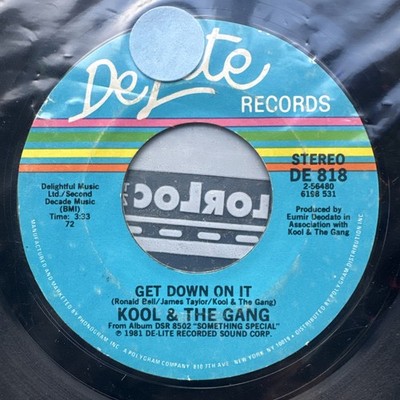 KOOL & THE GANG ''Get Down On It''/''Jones Vs. Jones'' Record Vinyl 45 Single 7'' NM