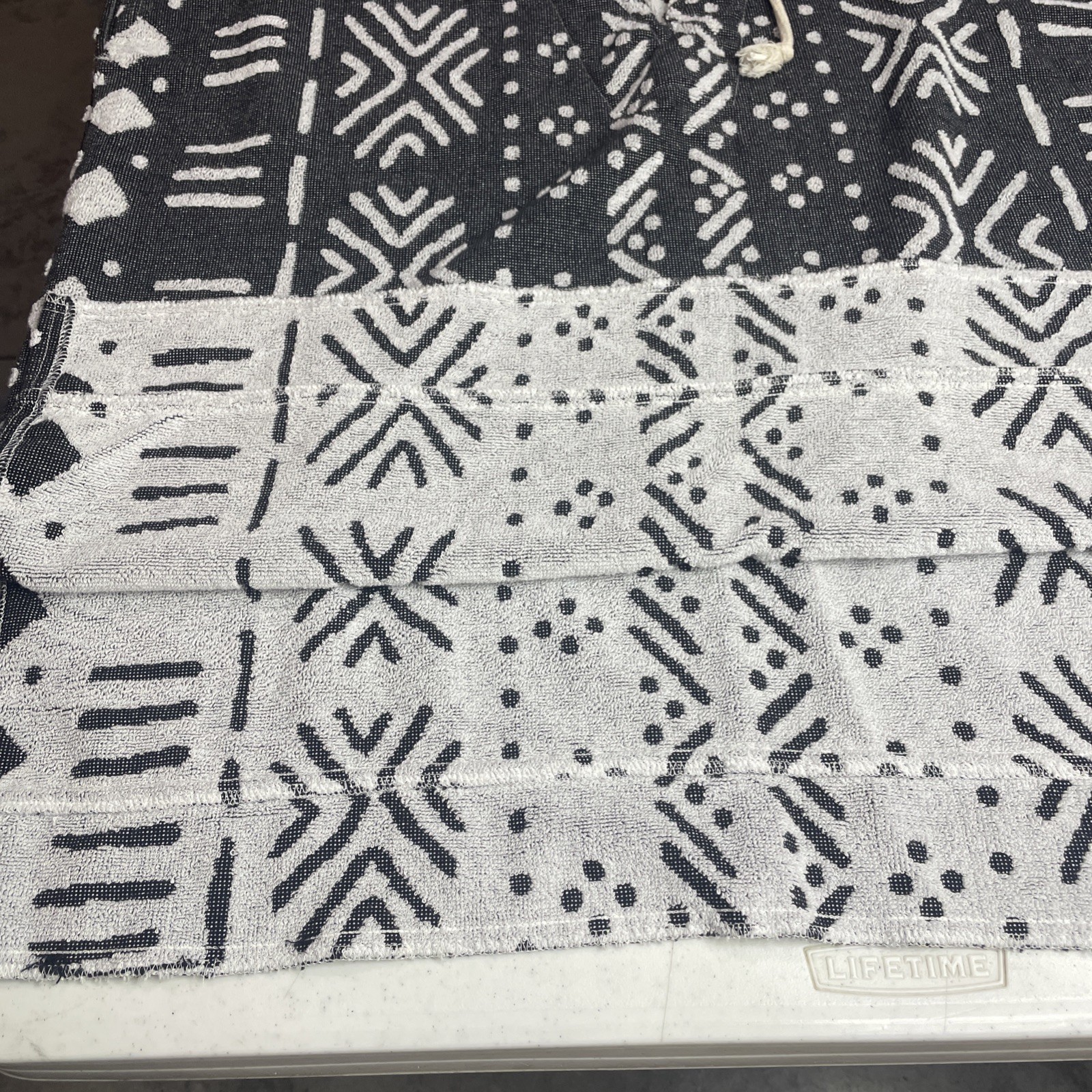 Sand Cloud Drawstring Oversized Terry Coverup Top… - image 15