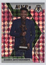 2019-20 Panini Mosaic MVPs Pink Camo Prizm Giannis Antetokounmpo #297 0e1b
