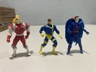 Vintage 1990s Marvel X-Men Toy Biz Heavy Metal Heroes Diecast Figures Lot of 3
