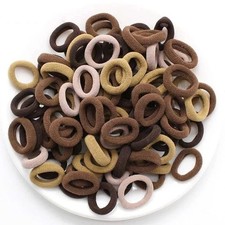 200PCS Women Girls Colorful Nylon Elastic HairBands Ponytail Hold Small Hair Tie