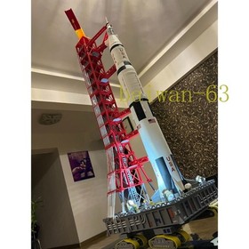 96cm Tall 1/144 Scale Saturn V Launch Umbilical Tower - Light-Up Edition NO Doll