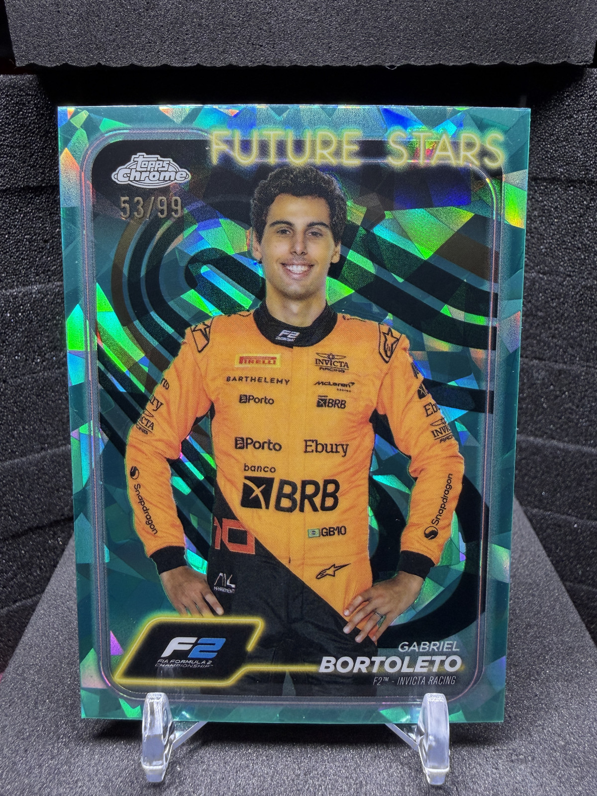 2024 | Topps Chrome Sapphire F1 | Gabriel Bortoleto Aqua | /99 | #28