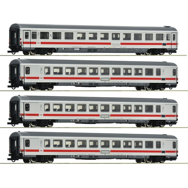 Roco 6200187 4 Piece Set: Express Train Coaches, ÖBb New In Ovp-image